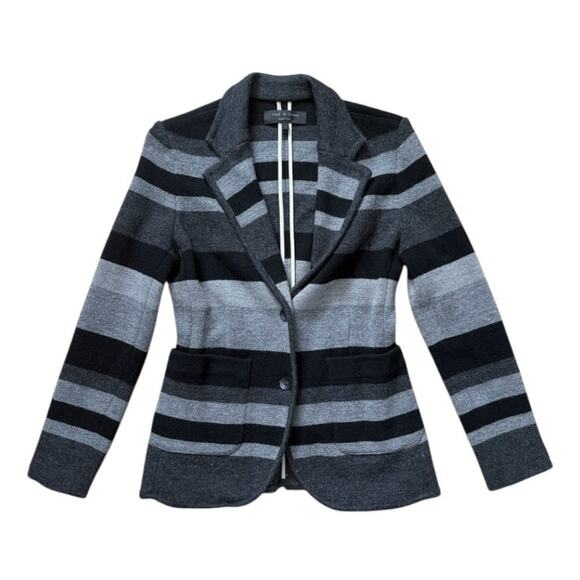 Rag and Bone Black/Gray Blazer Jacket | Size M - Picture 1 of 4